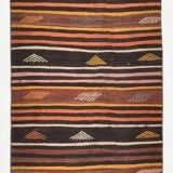 3x10 Persian Kilim Runner Rug, Vintage Distressed Runner Rug, 79x299Cm