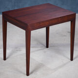 Side Table with Drawer in Rosewood by Severin Hansen for Haslev Møbelsnedkeri, 1950s