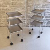 Chrome metal trolley