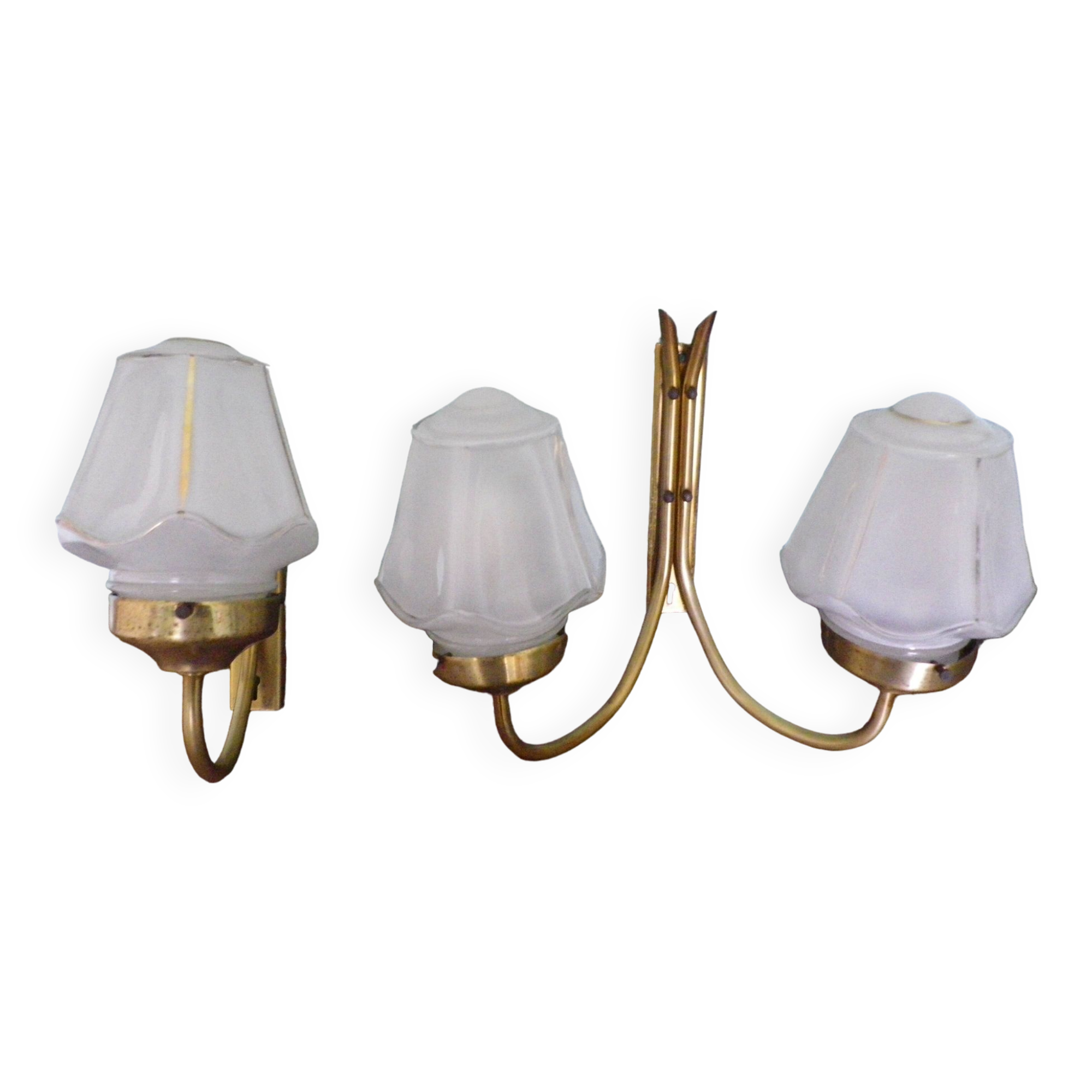 Set of 2 lights and one light wall lights