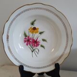 12 deep plates – Gien porcelain – Fanfare model – 1920s
