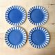 Set of 4 fox trott sarreguemines art deco dessert plates 1930