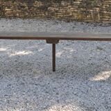 Rustic bench with central foot