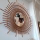Mirror comet in rattan