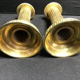 1410 Small candlesticks (2) - Louis XVI bronze