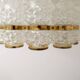 Cylindrical brass and crystal chandelier by Tyringe for Orrefors, Sweden.