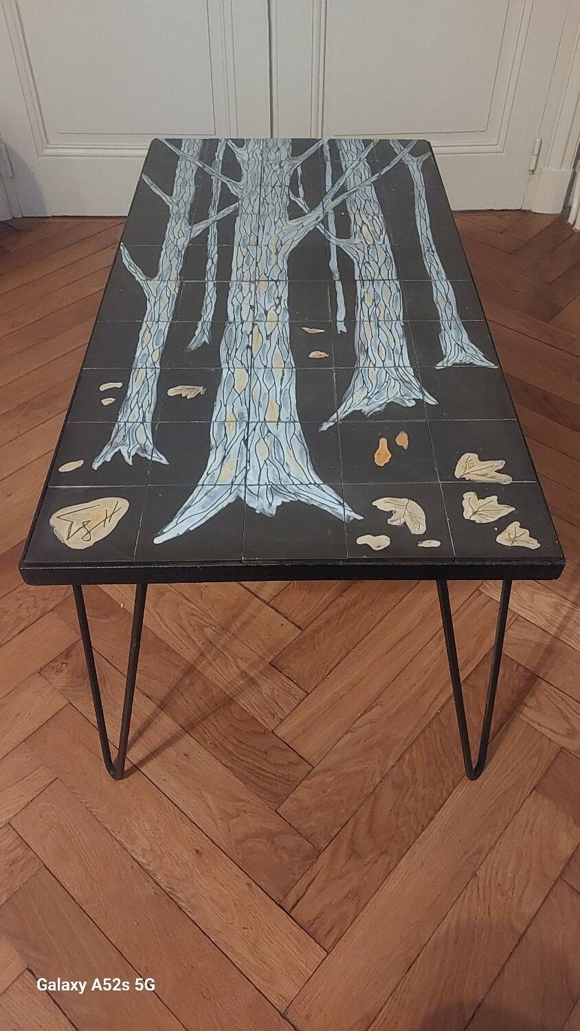 Tiled coffee table from the 60s/70s