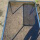 70s dining table in tubular chrome metal and smoked glass