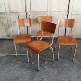 Set of 4 school chairs, school