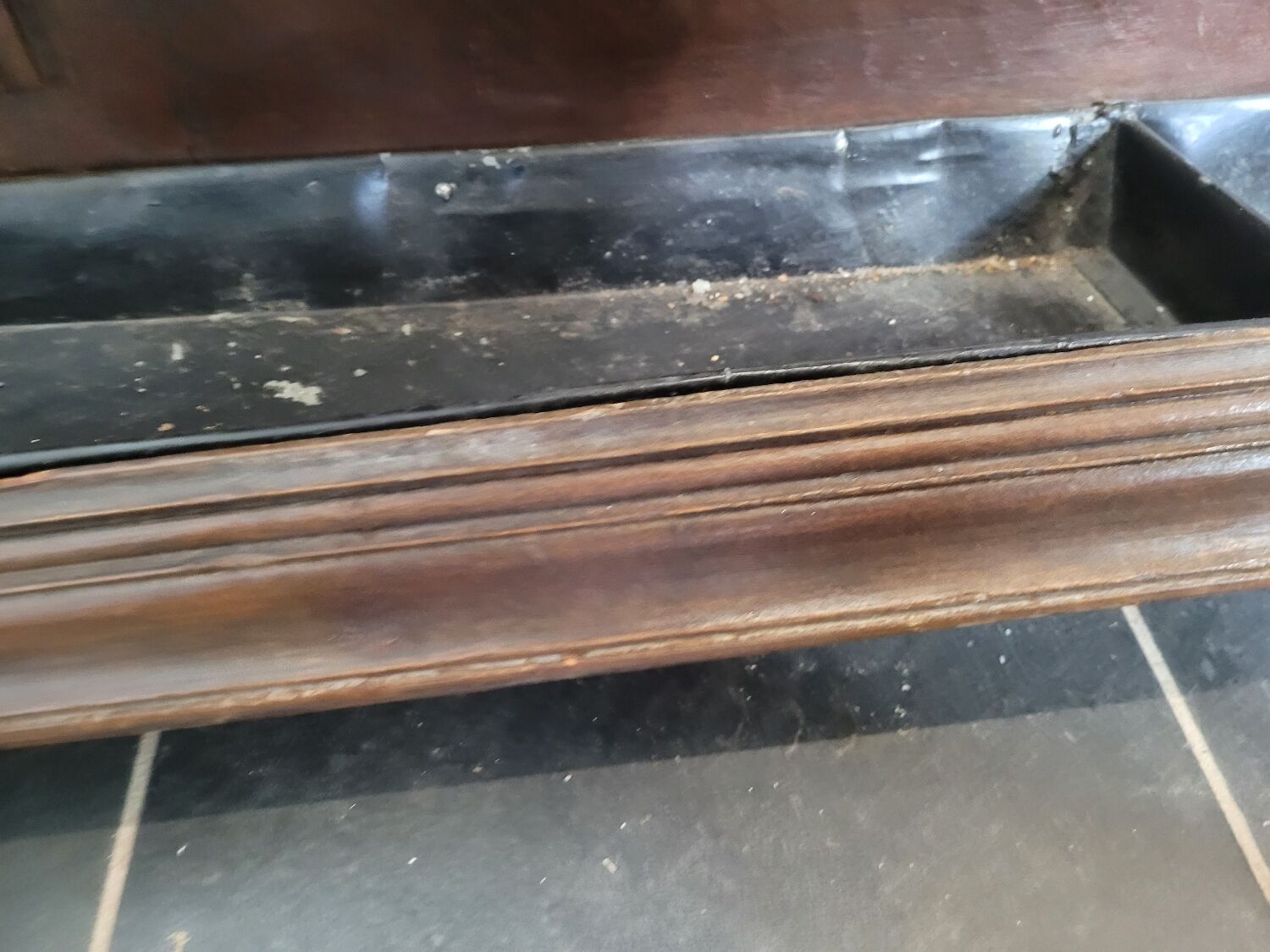 Old walnut cloakroom