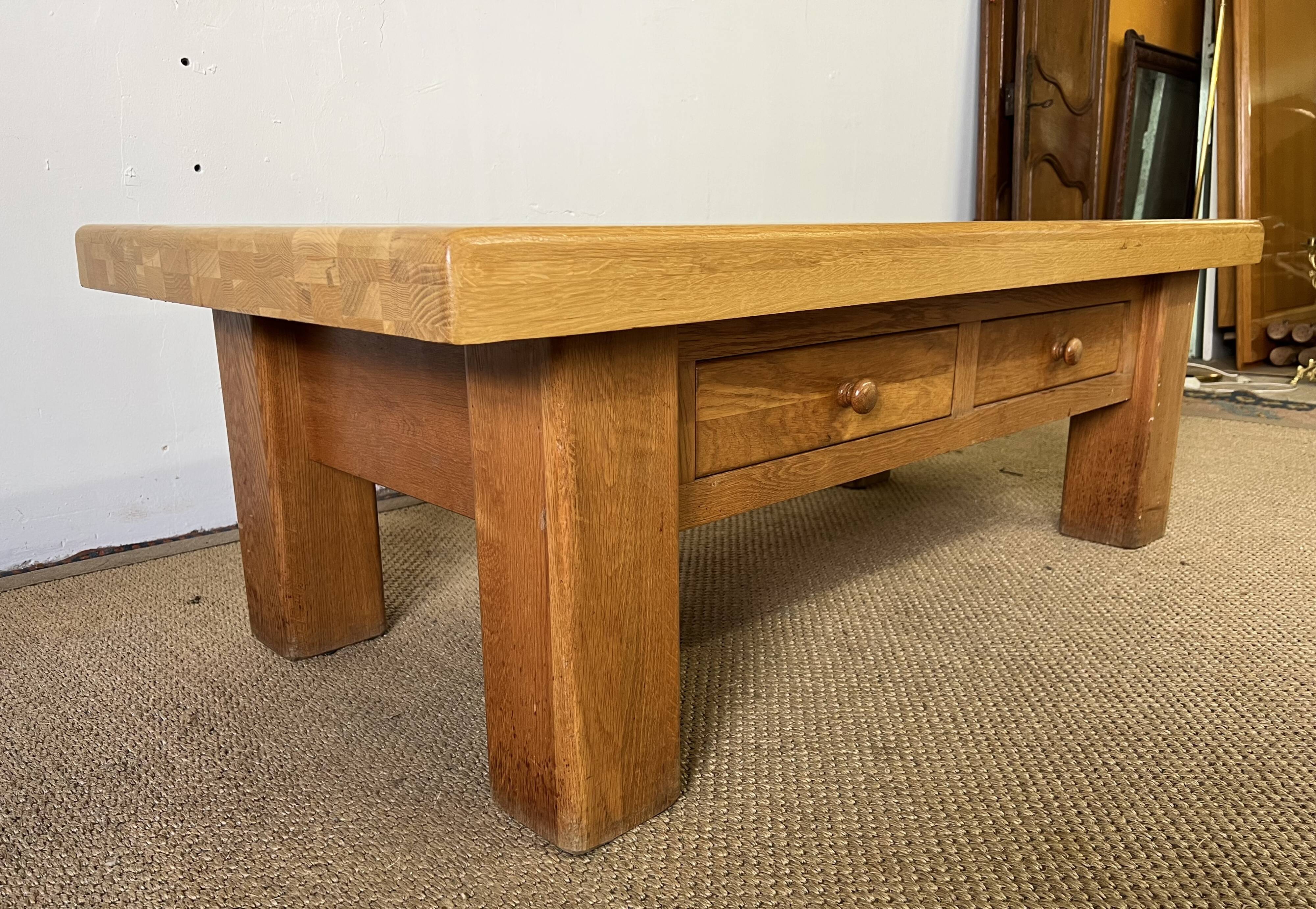 Solid wood coffee table