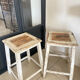 Old wooden painter's stools