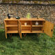 Vintage rattan sideboard 1960