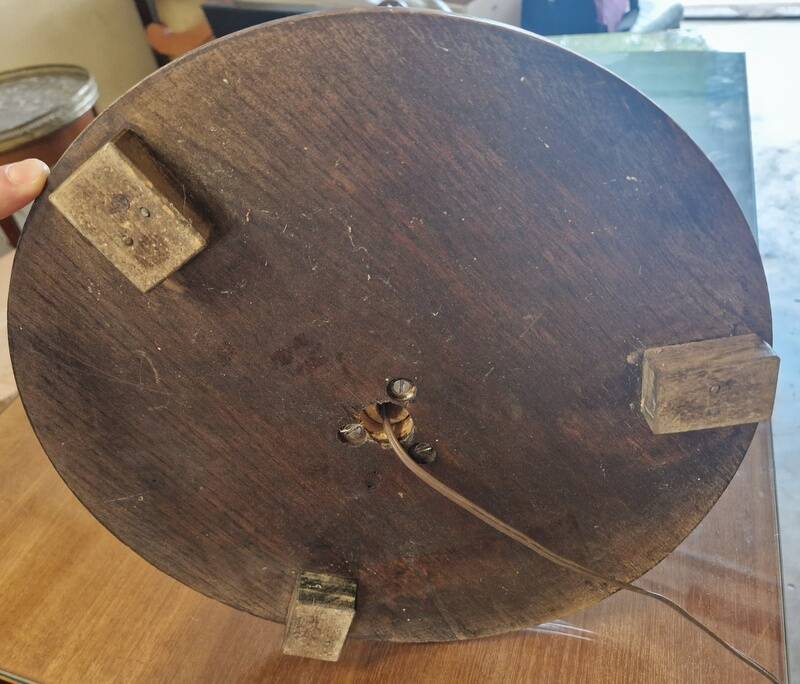 Oak floor lamp - In the style of Charles Dudouyt - Brutalist design