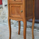Pair of beds and Art Nouveau bedside in oak, France, circa 1910