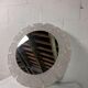 vintage mirror iced glass hillebrand