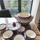 Ceramic soup tureen with its 6 bowls