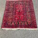 Bright red Bordeaux Persian rug 90x125cm