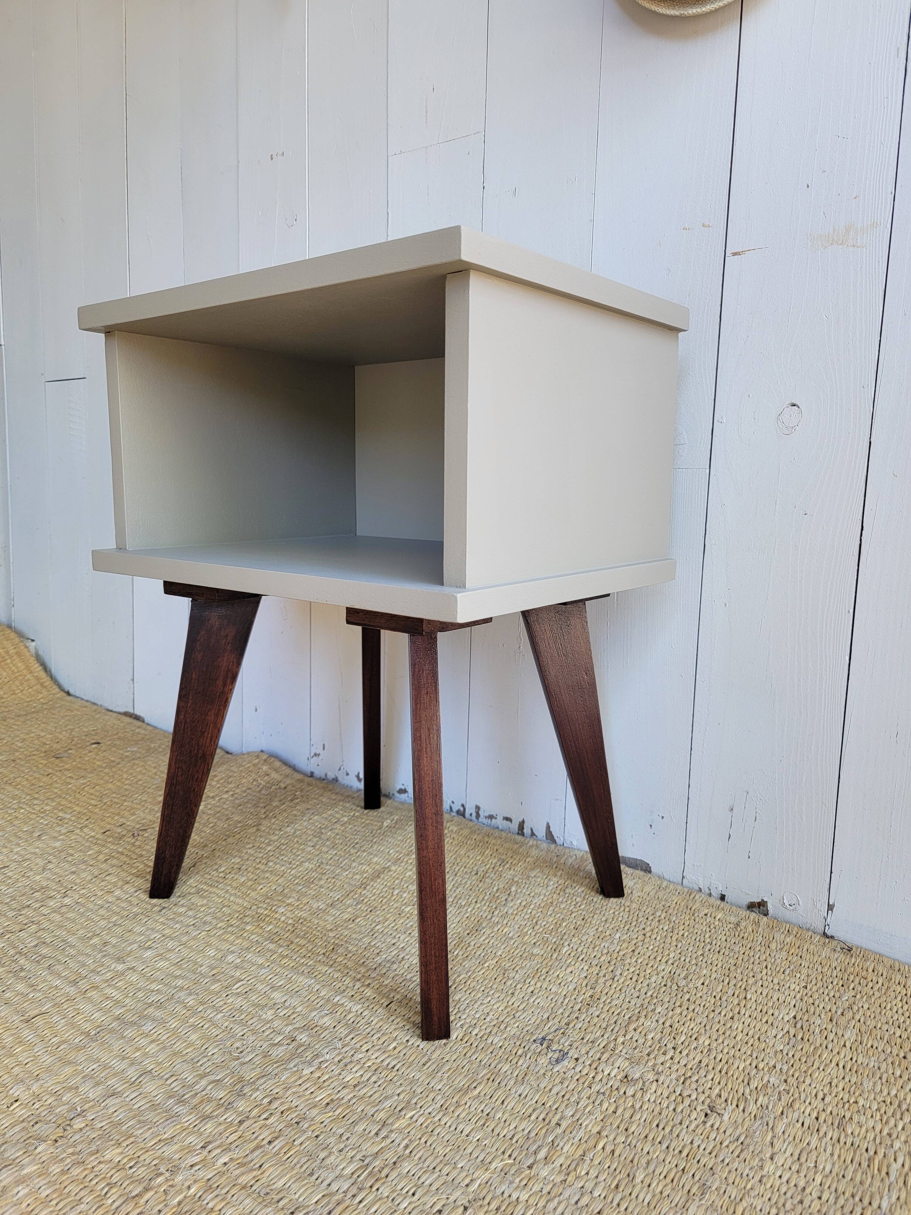 Renovated vintage bedside table
