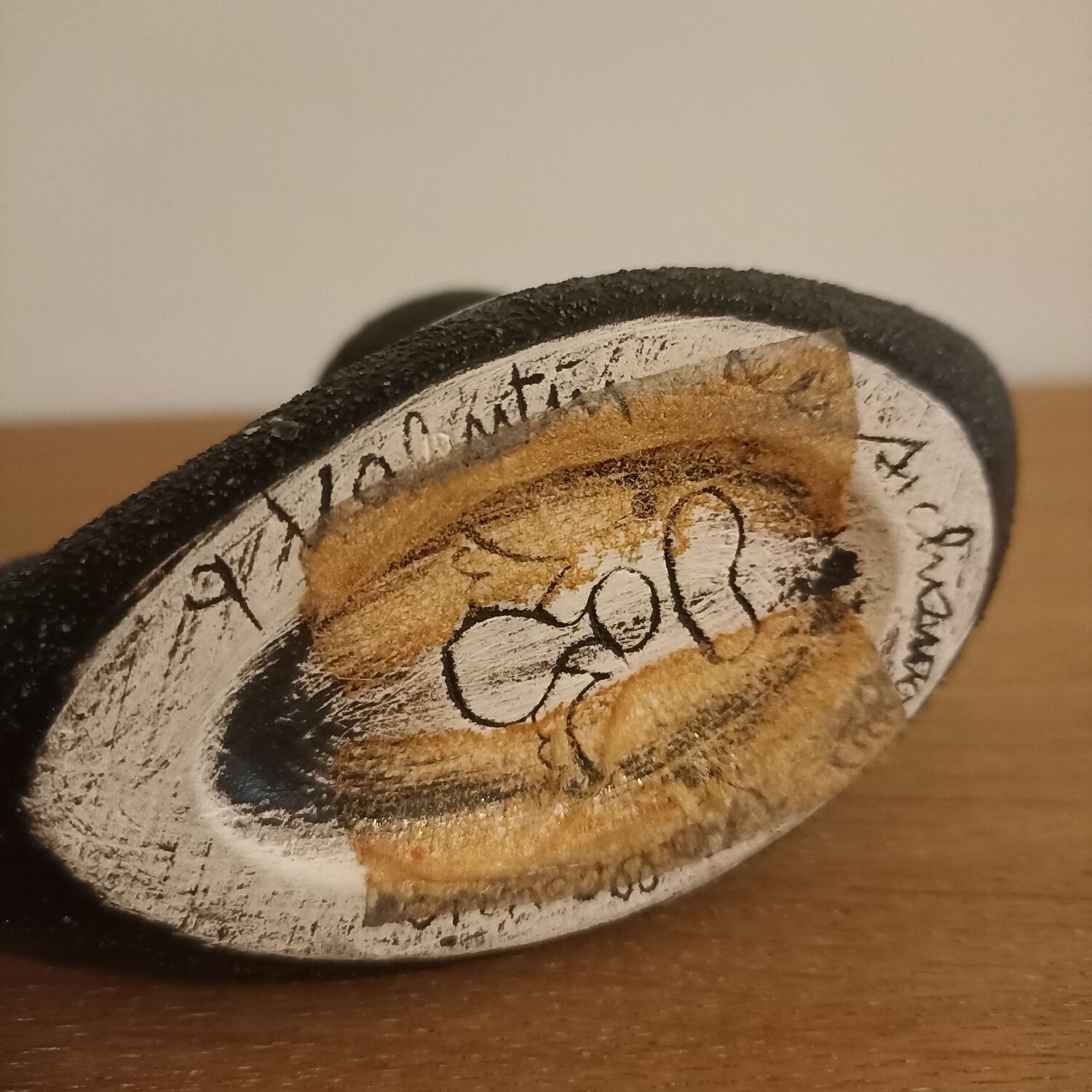 Ceramic candle holder by Gilbert Valentin