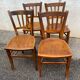 Set de 4 chaises bistrot rustiques
