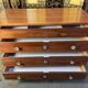 Plum chest of drawers Empire era restored