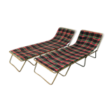 Pair of Lafuma sun beds
