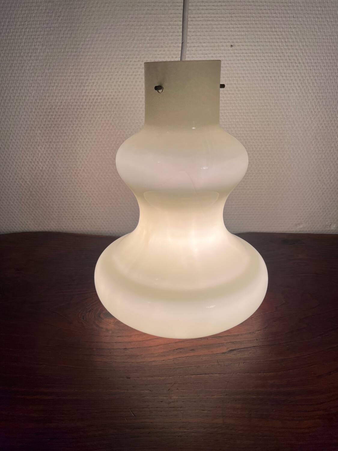 Vintage Massimo Vignelli for Vistosi Murano designer glass chandelier 1960