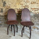 4 chaises industrielles vintage