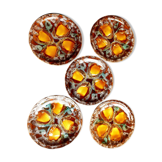 5 Vallauris plates
