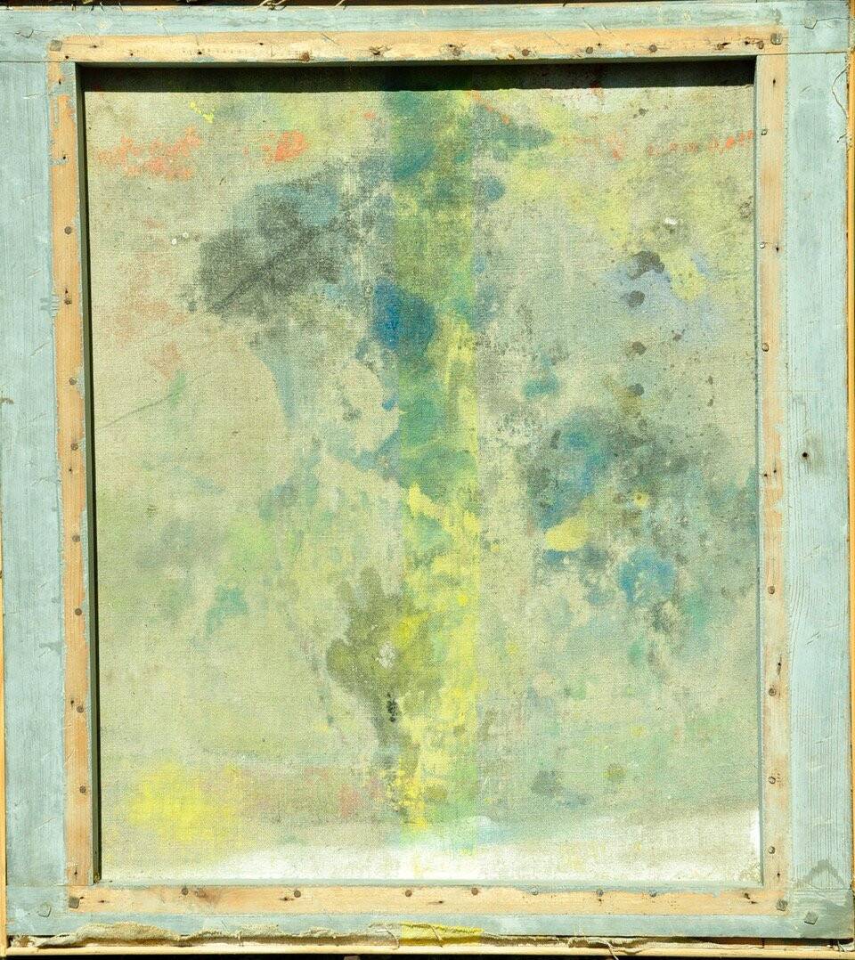 René Schlosser painting on canvas circa 1980