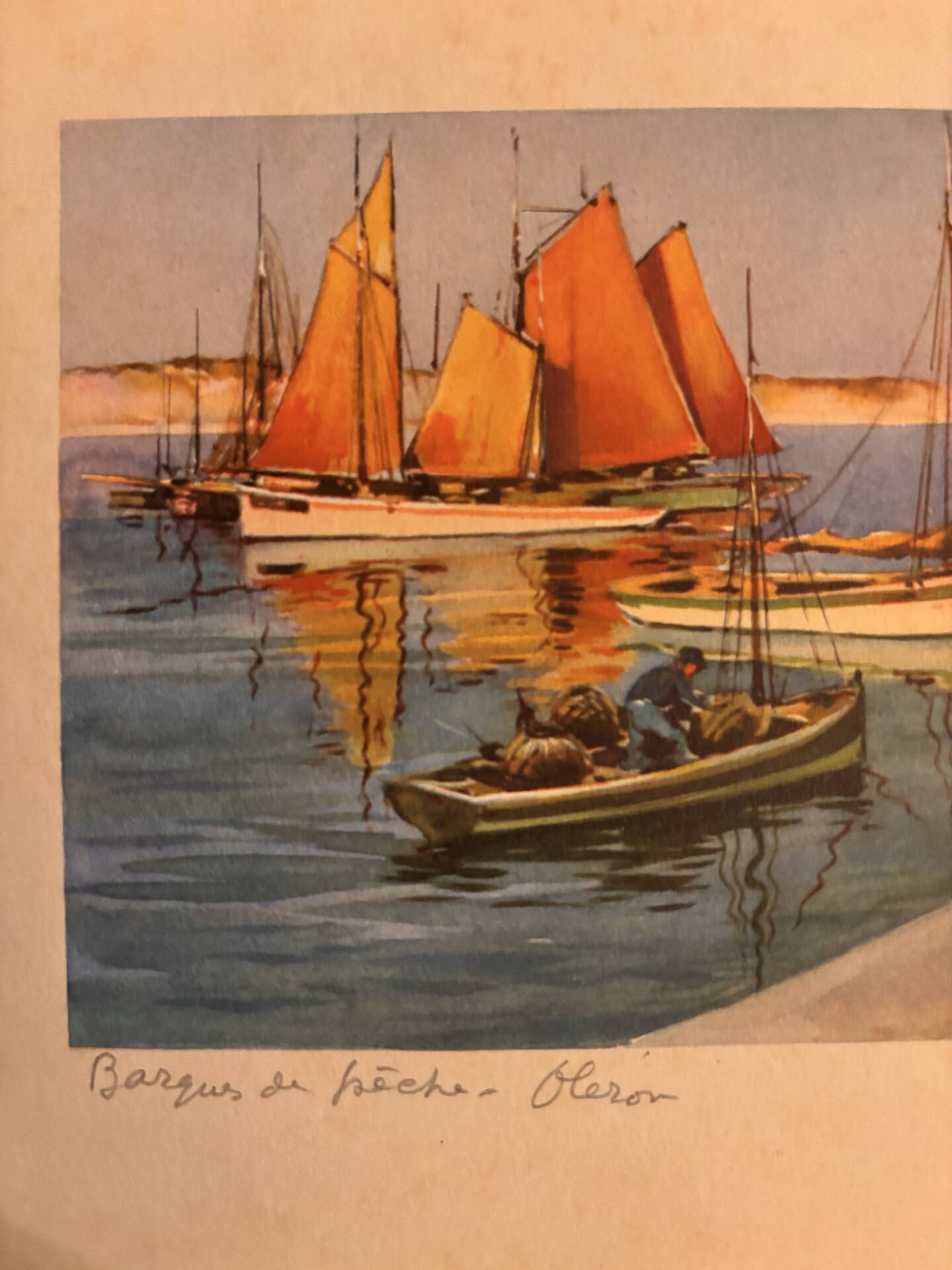2 Estampes Anciennes / Lithographies. Île d'Oléron par Louis Lessieux