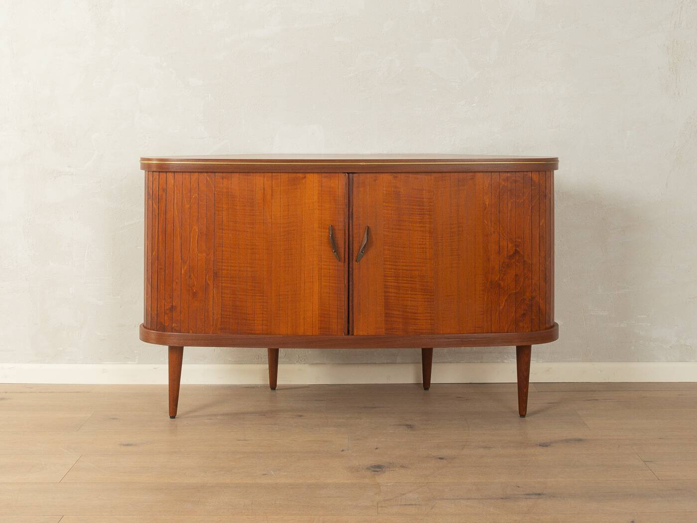 1950s corner cabinet with integrated bar compartment