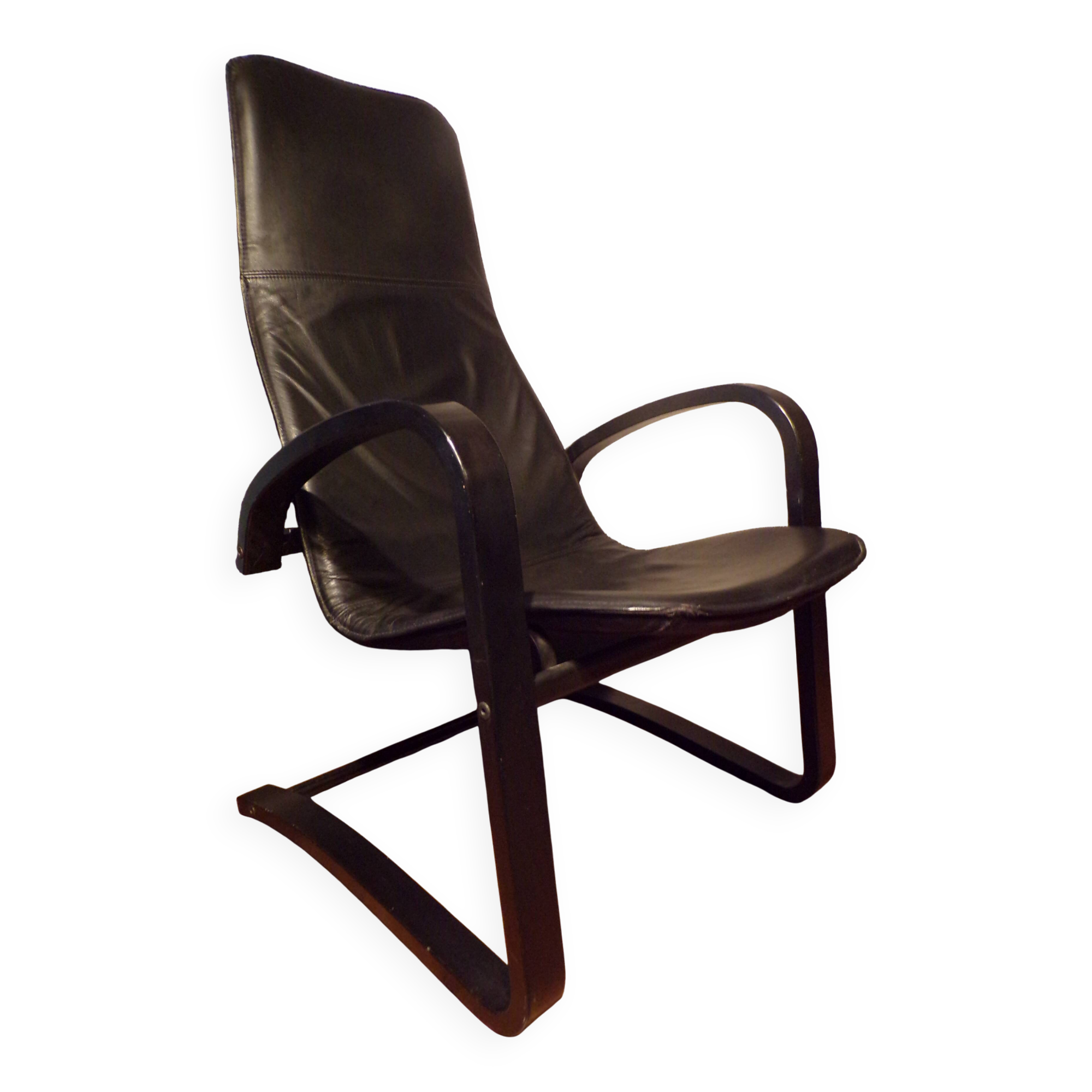 Scandinavian leather armchair