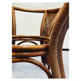 Vintage dining table rattan