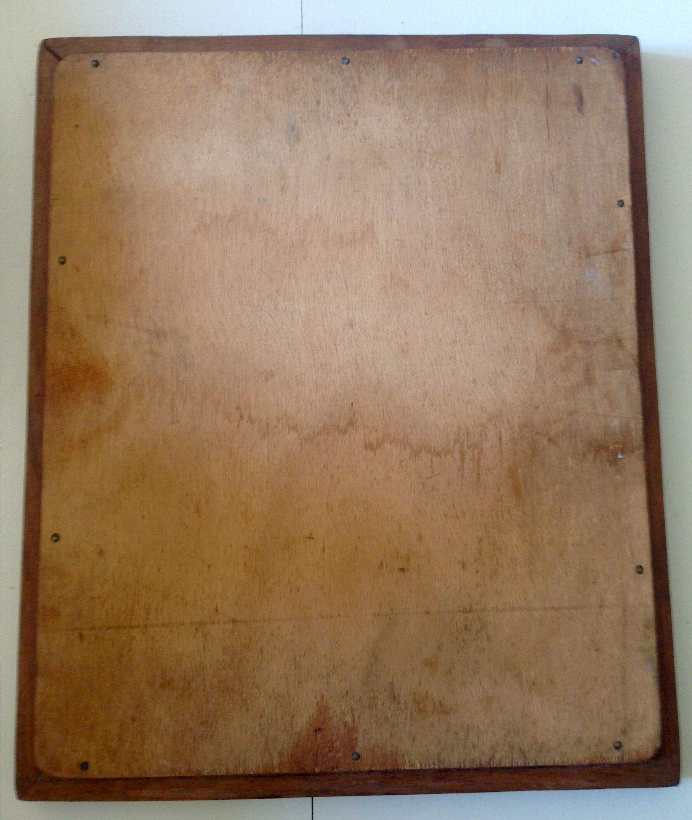 Old rectangular wooden mirror 35,5x29,5cm