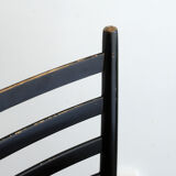 Four chairs made of paper rope