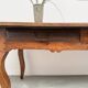 19th century walnut drapery table 2m1