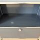 USM Haller sideboard, medium grey RAL 7004, 4 compartments with 2 flaps, Switzerland, 2000s