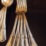 24 cutlery forks and spoons ercuis 20th
