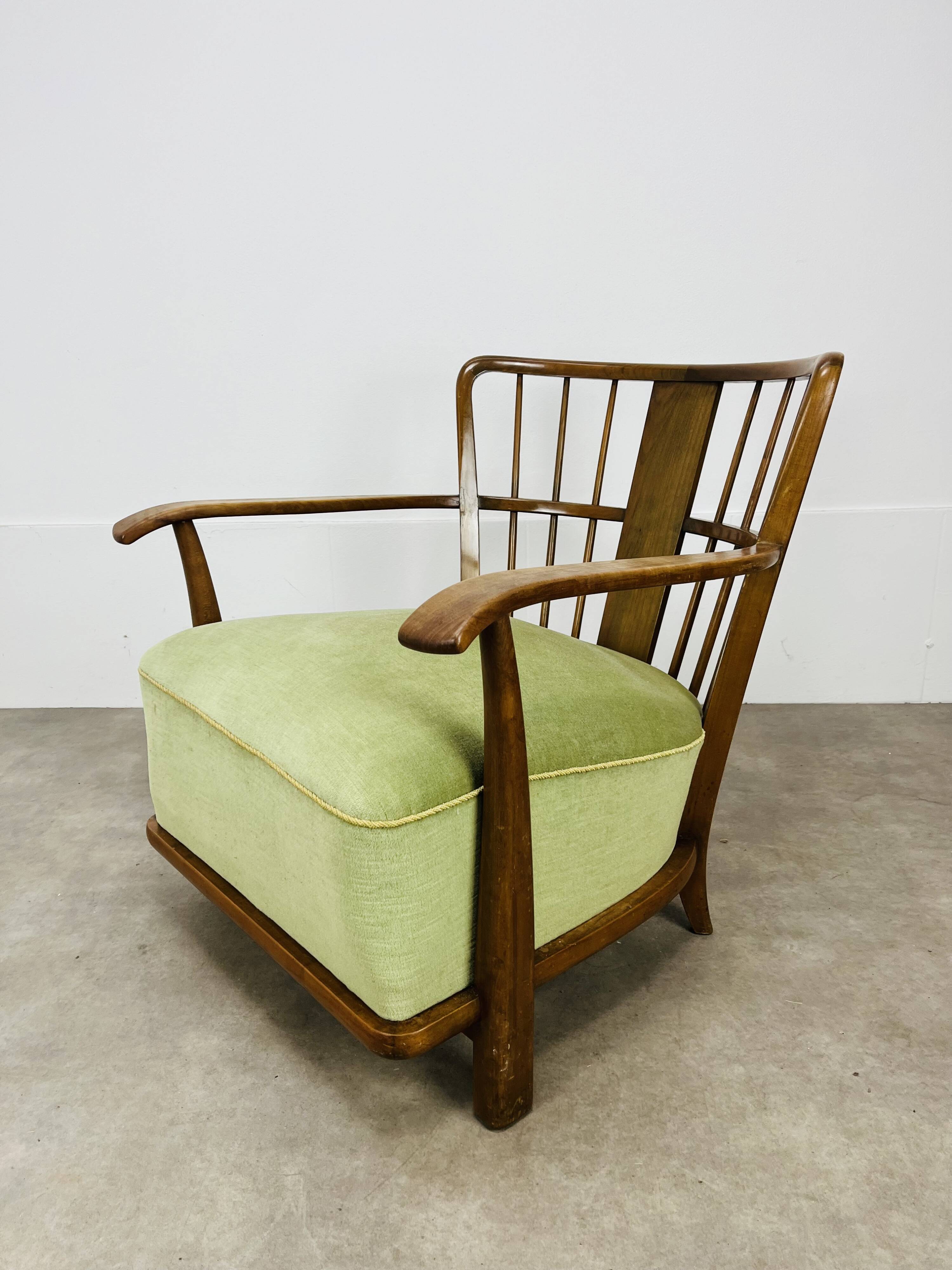 Fritz Hansen armchair 1594 1940s Scandinavian