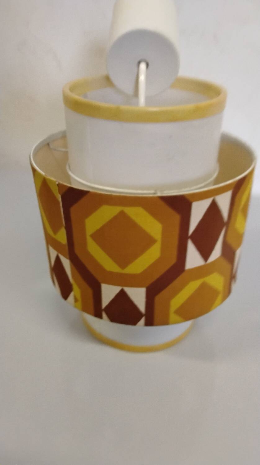 Pair of vintage 1970s chandeliers/pendant lights