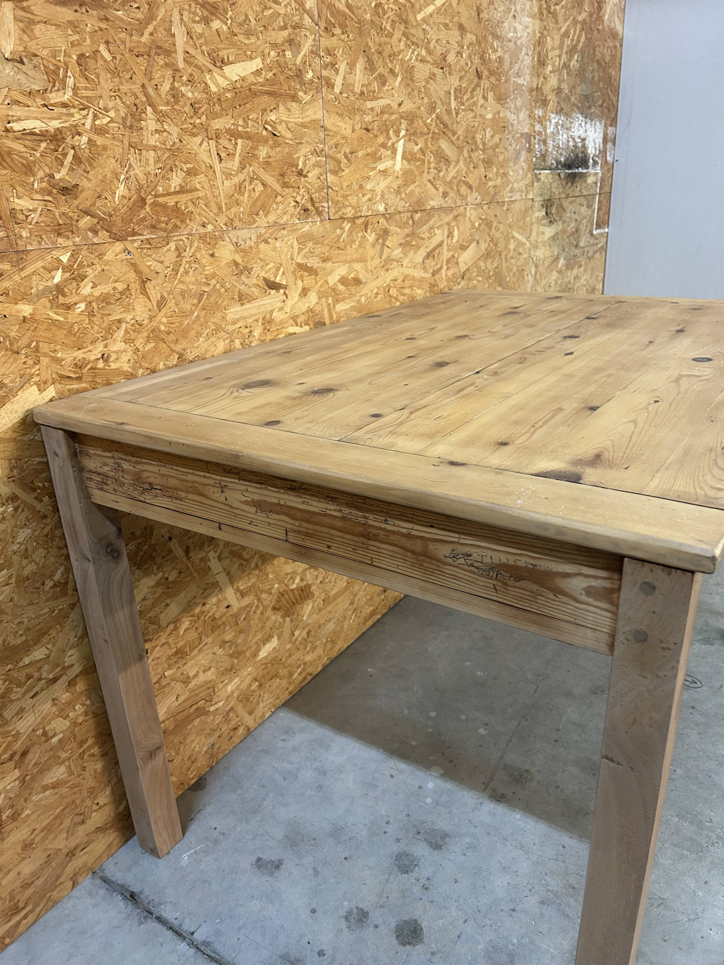Vintage pine farm table