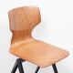 Chaise Galvanitas s19 réédition chêne  noir