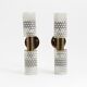 Rare pair of wall lights by Harald Notini model 11262 for Bohlmarks, 1950.