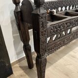 Jar holder carved wood indian nineteenth century