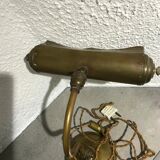 Lampe de bureau de notaire année 30 en laiton