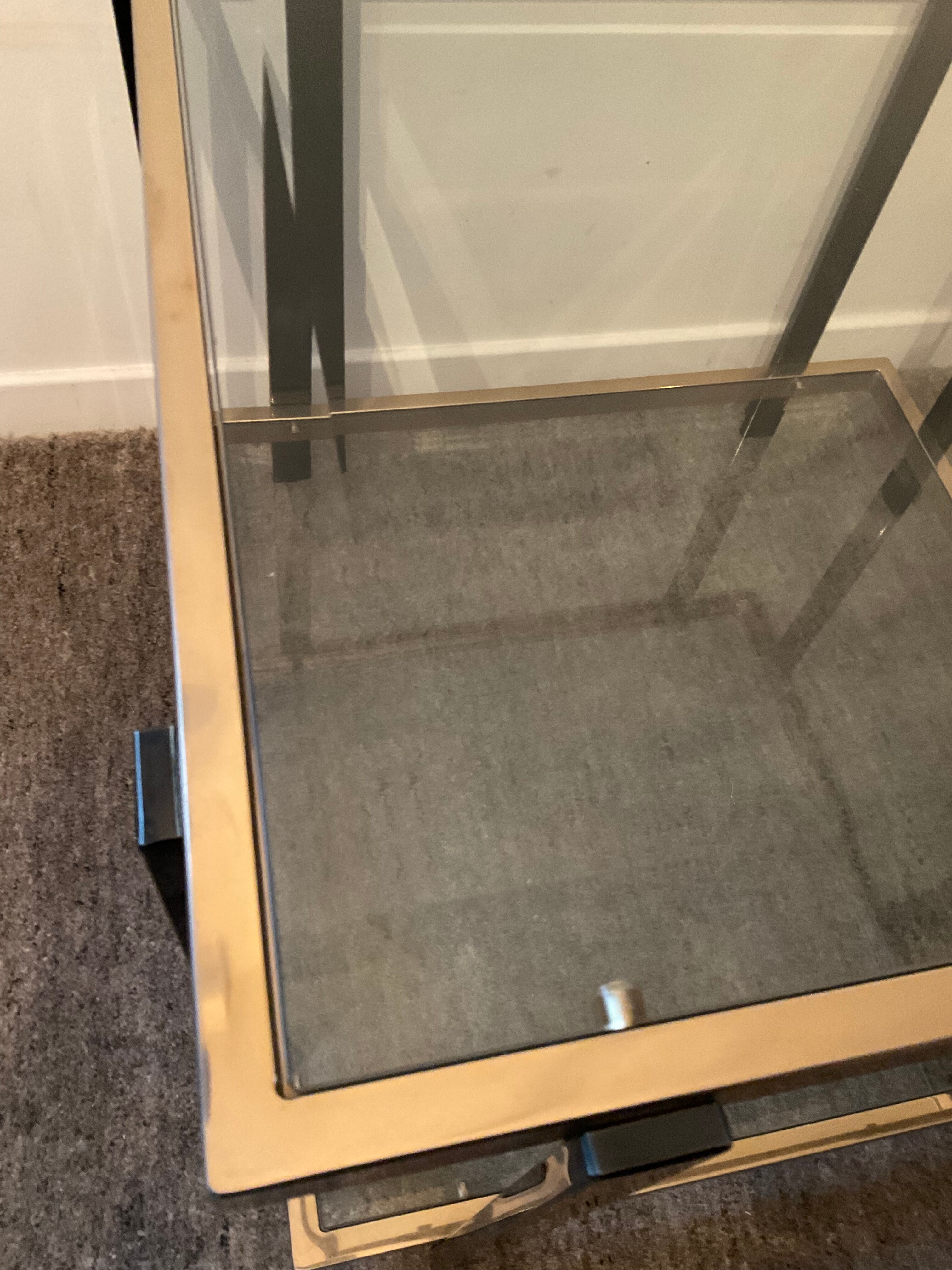 Belgo Chrom Hollywood Regency Coffee Table of the 70s