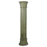 Large carved wooden columns