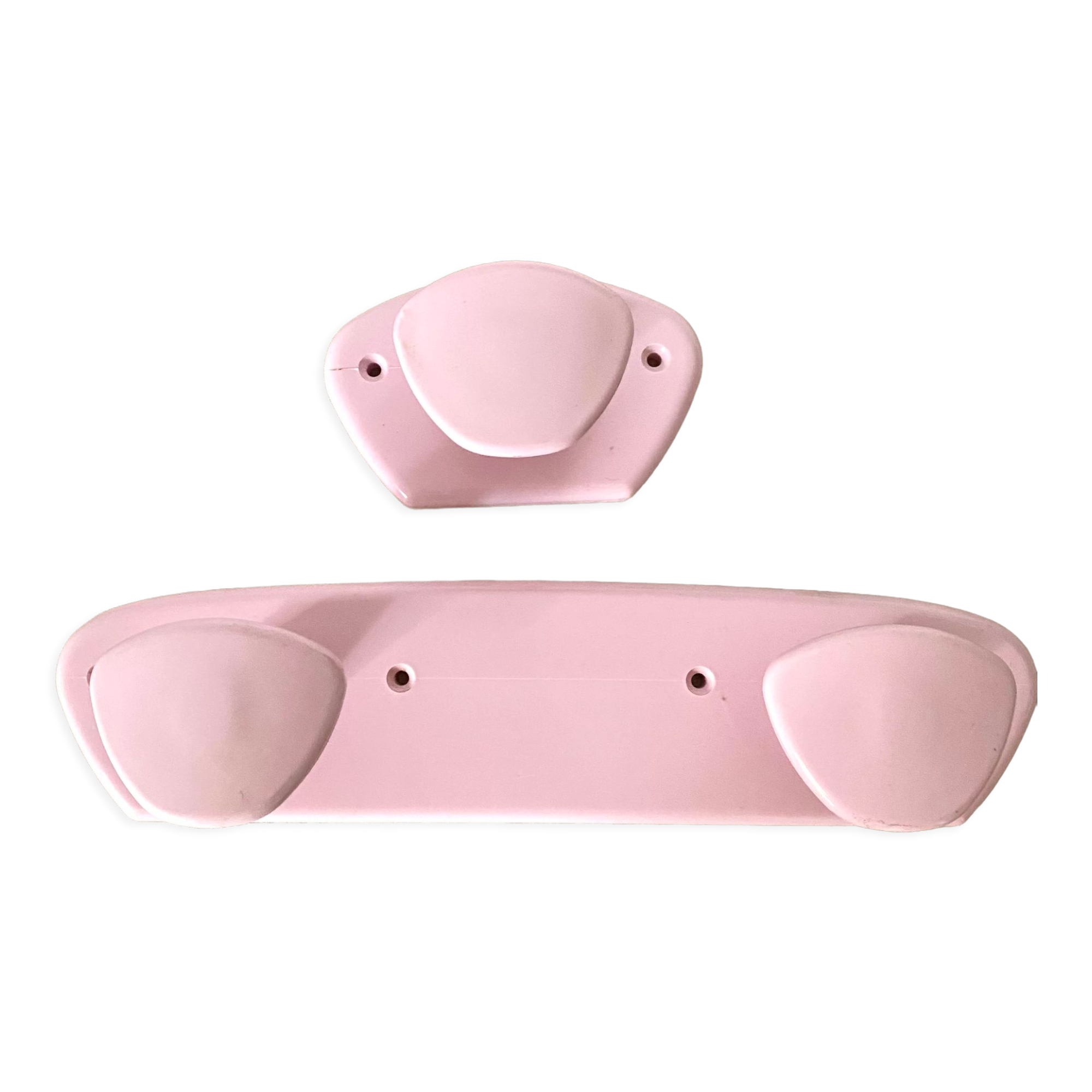 Vintage pink wall coat racks